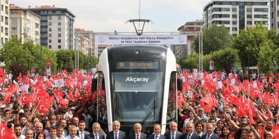 Kocaeli Akçaray’da 600 Yolcu Kapasiteli 10 Yeni Tramvay Dönemi
